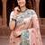 peach woven cotton saree with blouse