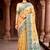 mustard woven cotton saree with blouse