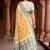 mustard woven cotton saree with blouse
