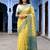 yellow woven cotton saree with blouse