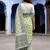 green woven cotton saree with blouse