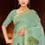 green woven cotton saree with blouse