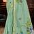 green woven cotton saree with blouse