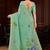green woven cotton saree with blouse
