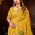 yellow woven cotton saree with blouse