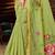 green woven cotton saree with blouse