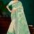 green woven cotton saree with blouse