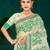green woven cotton saree with blouse