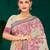 hot pink woven cotton saree with blouse