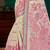 hot pink woven cotton saree with blouse