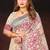 pink woven cotton saree with blouse