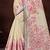 pink woven cotton saree with blouse