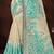green woven cotton saree with blouse
