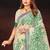 green woven cotton saree with blouse
