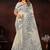 grey woven cotton saree with blouse