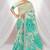 green woven cotton saree with blouse