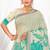 green woven cotton saree with blouse