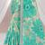 green woven cotton saree with blouse