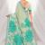 green woven cotton saree with blouse