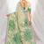 green woven cotton saree with blouse