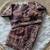 purple embroidery sequin and multi border silk saree