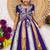 Latest designer girls royal purple silk pattu pavadai lehenga choli set with brocade koti