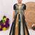 New kids trendy jet black traditional langa voni lehenga set with zari koti jacket