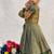 New trendy girls sage green silk traditional lehenga choli set