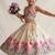 New latest trendy girls off-white lotus floral printed silk lehenga choli set with tassels