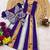 Latest designer girls royal purple silk pattu pavadai lehenga choli set with brocade koti