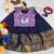 New stylish girls lavender & navy blue silk traditional pichwai art lehenga choli set