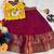 New trendy designer kids girls yellow & red silk pichwai cow motif lehenga choli set