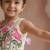 New latest trendy girls off-white lotus floral printed silk lehenga choli set with tassels