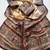 cream-brown printed pasmina print with dori silk saree