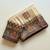 cream-brown printed pasmina print with dori silk saree
