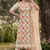 Cream organza handwork suit set with designer dupatta