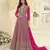 Rani pink heavy georgette sequence work anarkali gown set