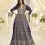 purple georgette sequins work anarkali gown set
