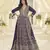 Purple heavy georgette sequin work anarkali gown set