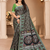 black siroski diamonds twins figure with rich pallu pasmina silk saree