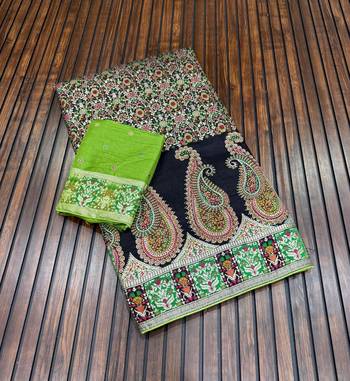 black siroski diamonds twins figure with rich pallu pasmina silk saree 2