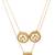 gold plated triple layer kundan necklace