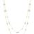 gold plated double strand pearl necklace