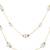 gold plated double strand pearl necklace