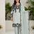 seag reen georgette sequins embroidered suit