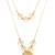 gold plated double layer kundan necklace