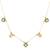gold plated green enamel kundan necklace