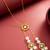 gold plated long kundan lariat necklace