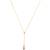 gold plated blue onyx lariat necklace