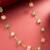 gold plated green crystal bead necklace